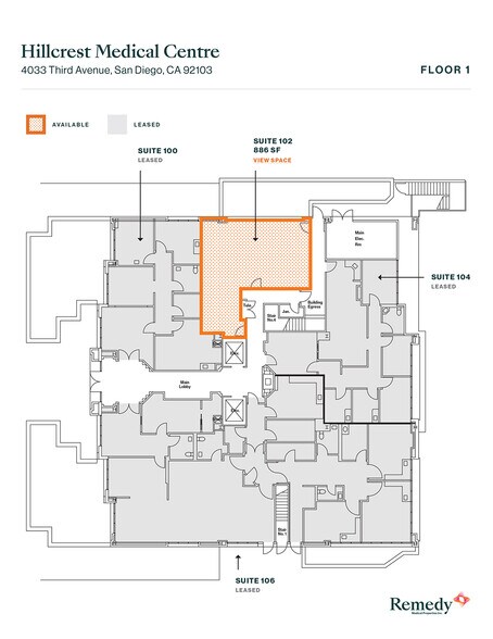More Photos Of 4033 3rd Ave, San Diego Medical For Lease