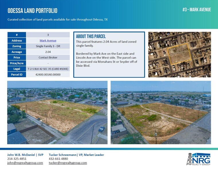 More Photos Of TBD Jeter Ave, Odessa Land For Sale
