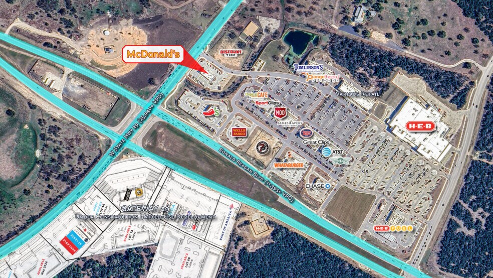 More Photos Of 8221 W State Highway 29, Georgetown Freestanding For Sale