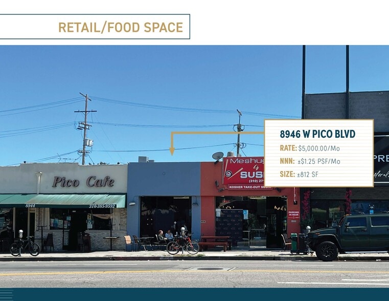 More Photos Of 8946-8948 W Pico Blvd, Los Angeles Storefront For Lease