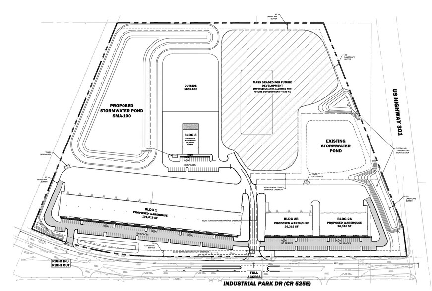 More Photos Of 2301-2499 N US-301, Sumterville Manufacturing For Lease