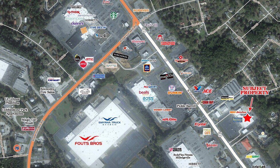 More Photos Of 1841 N Columbia St, Milledgeville General Retail For Lease