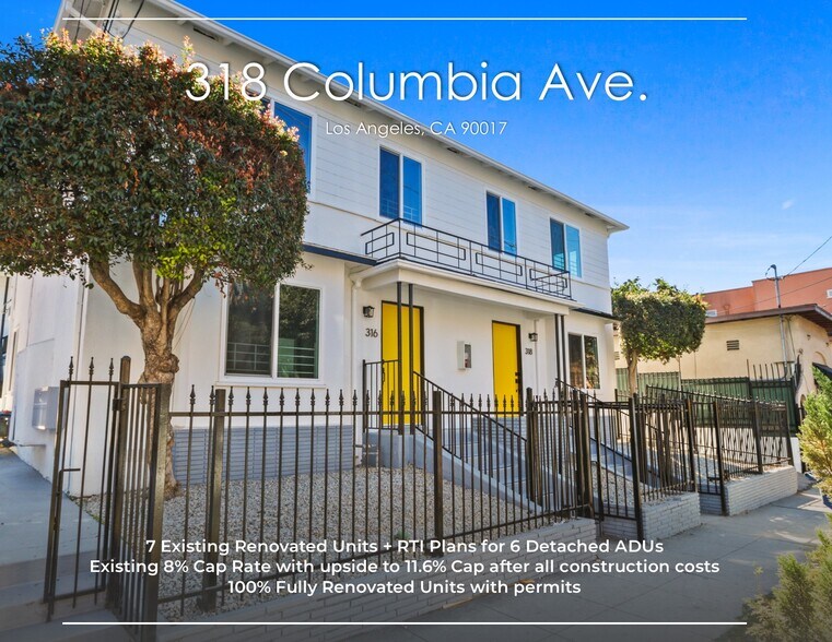 Primary Photo Of 316 Columbia Ave, Los Angeles Apartments For Sale