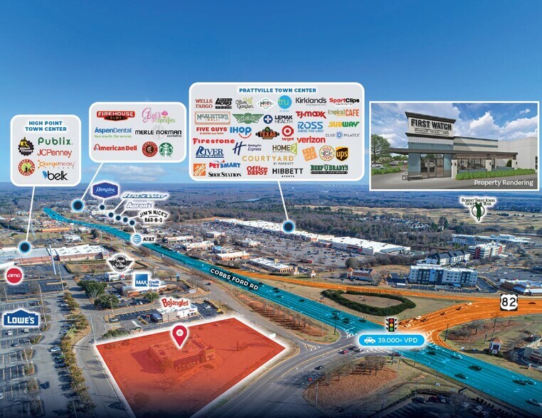 More Photos Of 2301 Cobbs Ford Rd, Prattville Restaurant For Sale