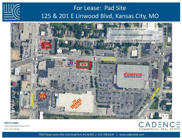 Primary Photo Of 125 E Linwood Blvd, Kansas City Land For Lease