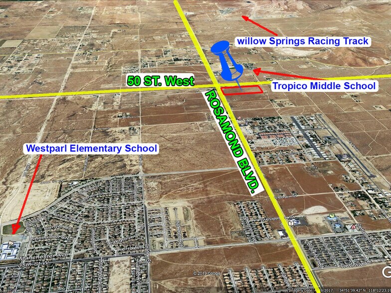 More Photos Of 50th St West & Rosamond Blvd, Rosamond Land For Sale