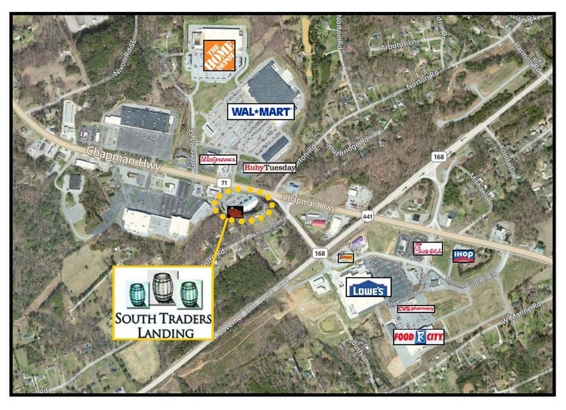 More Photos Of 7417-7433 Chapman Hwy, Knoxville Freestanding For Lease