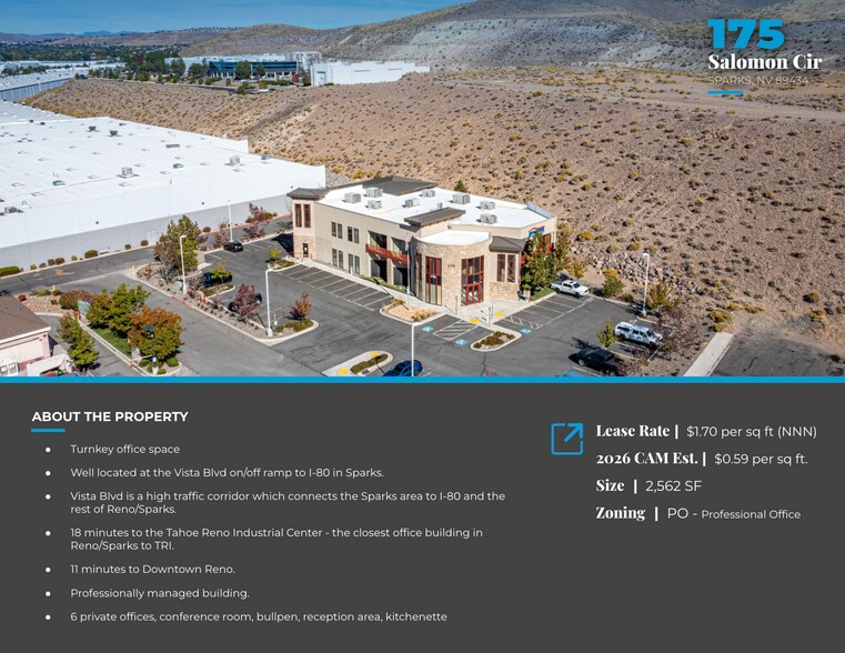 More Photos Of 175 Salomon Cir, Sparks Research And Development For Lease