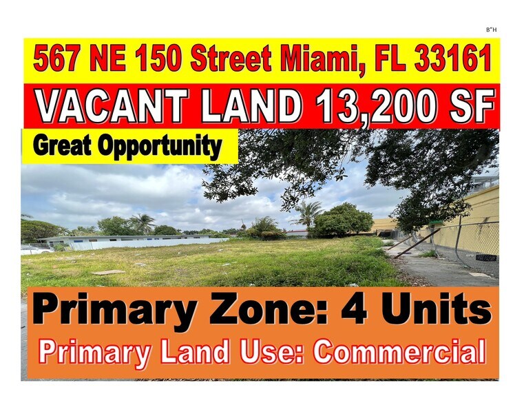 Primary Photo Of 567 NE 150th St, Miami Land For Sale