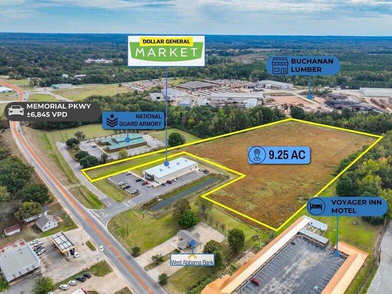 More Photos Of adj. to 530 Memorial Pkwy, Aliceville Land For Sale
