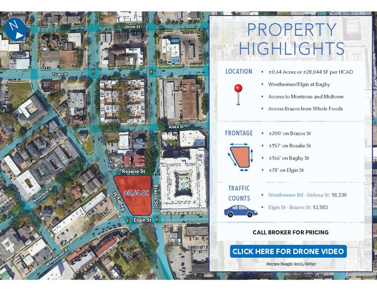 More Photos Of Westheimer/Elgin @ Bagby St., Houston Land For Sale