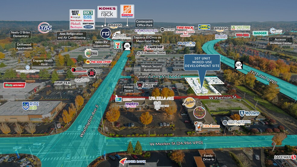 More Photos Of 1109 W Harrison St, Kent Land For Sale