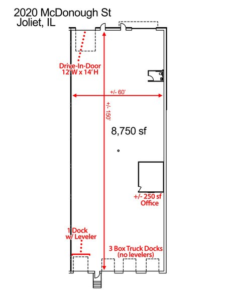 More Photos Of 2020-2108 McDonough St, Joliet Warehouse For Lease