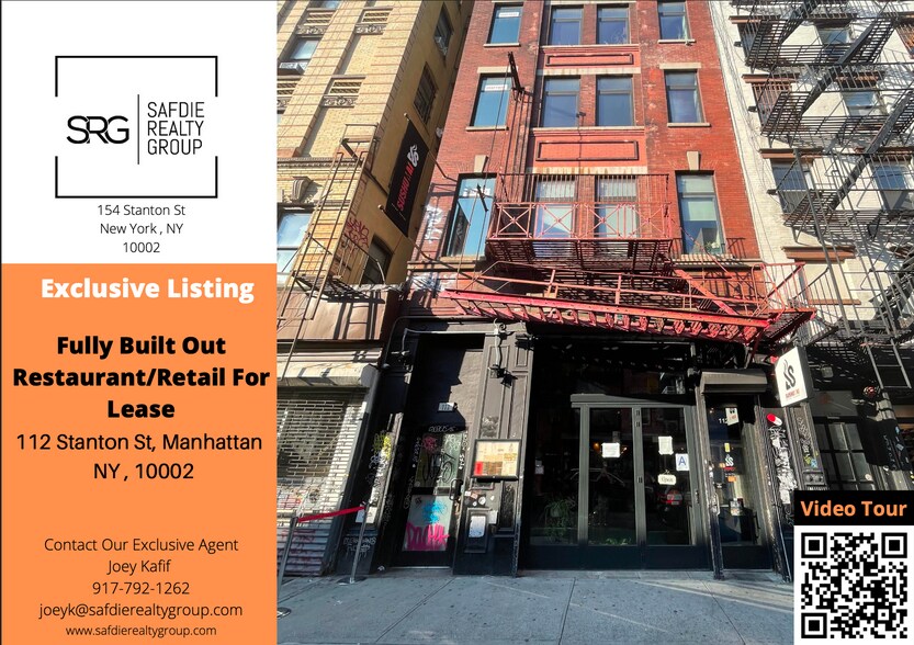 112 Stanton St, New York, NY 10002 MultiFamily For Lease