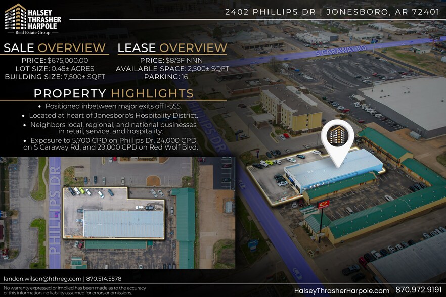 More Photos Of 2402 Phillips Dr, Jonesboro Freestanding For Lease