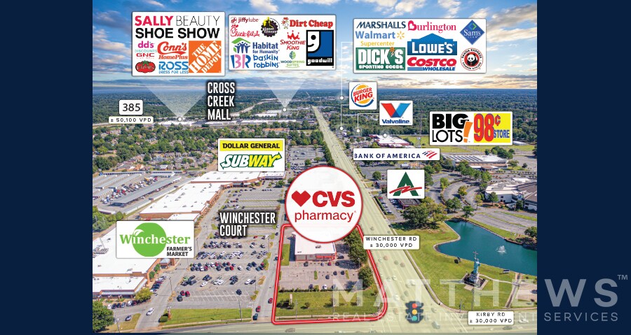 Primary Photo Of 6620 Winchester Rd, Memphis Drugstore For Sale