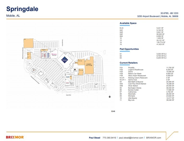 More Photos Of 3250 Airport Blvd, Mobile Unknown For Lease