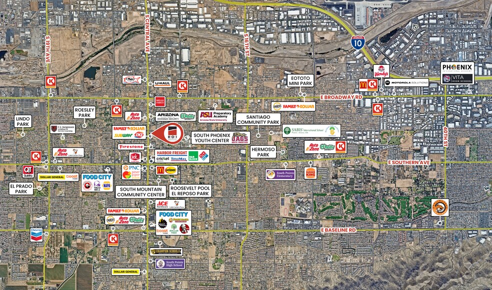 More Photos Of 5217-5233 S Central Ave, Phoenix General Retail For Sale