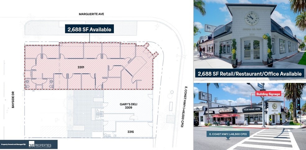 More Photos Of 3301-3315 E Coast Hwy, Corona del Mar Storefront Retail Office For Lease