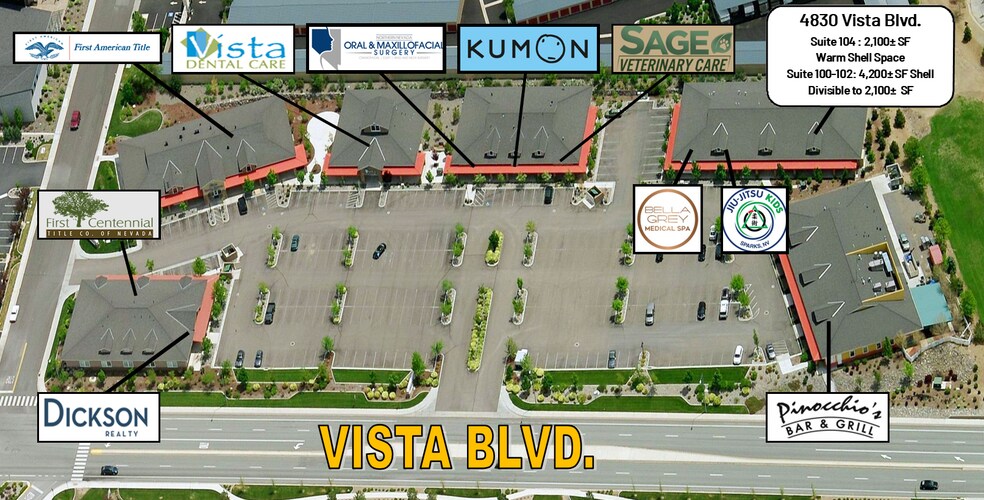 More Photos Of 4830 Vista Blvd, Sparks Office For Lease