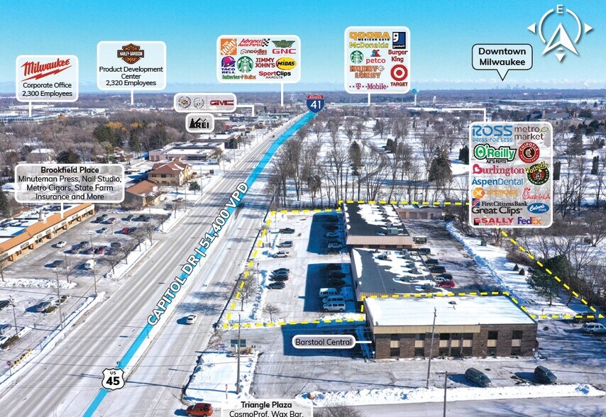 More Photos Of 13625-13735 W Capitol Dr, Brookfield Storefront Retail Office For Sale