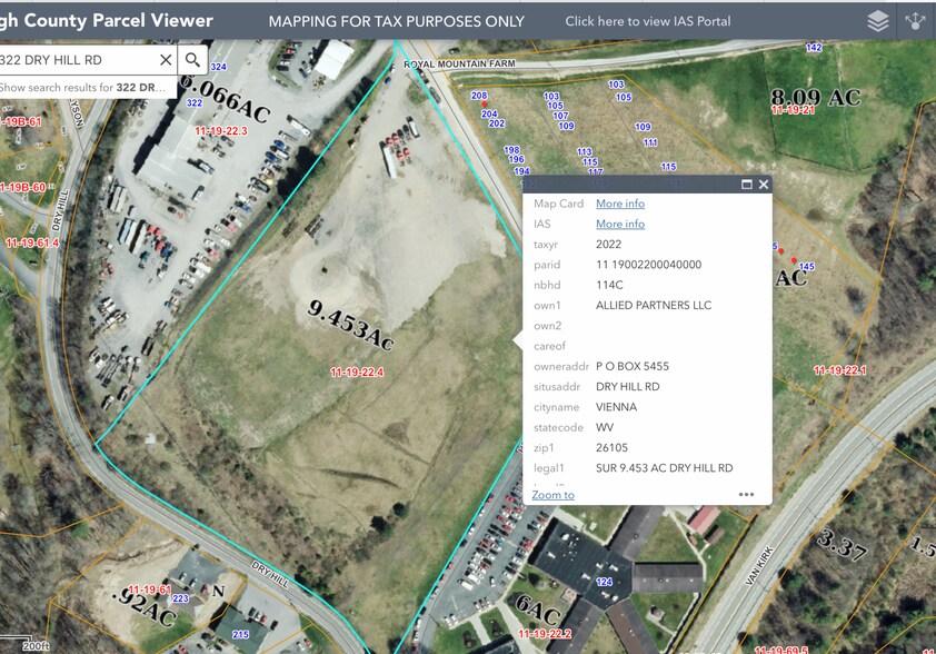 More Photos Of 322A Dry Hill Rd, Beckley Land For Lease