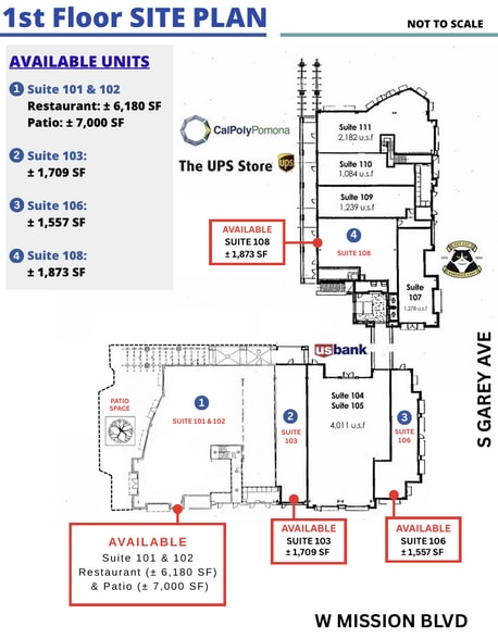 More Photos Of 101 W Mission Blvd, Pomona Office Residential For Lease