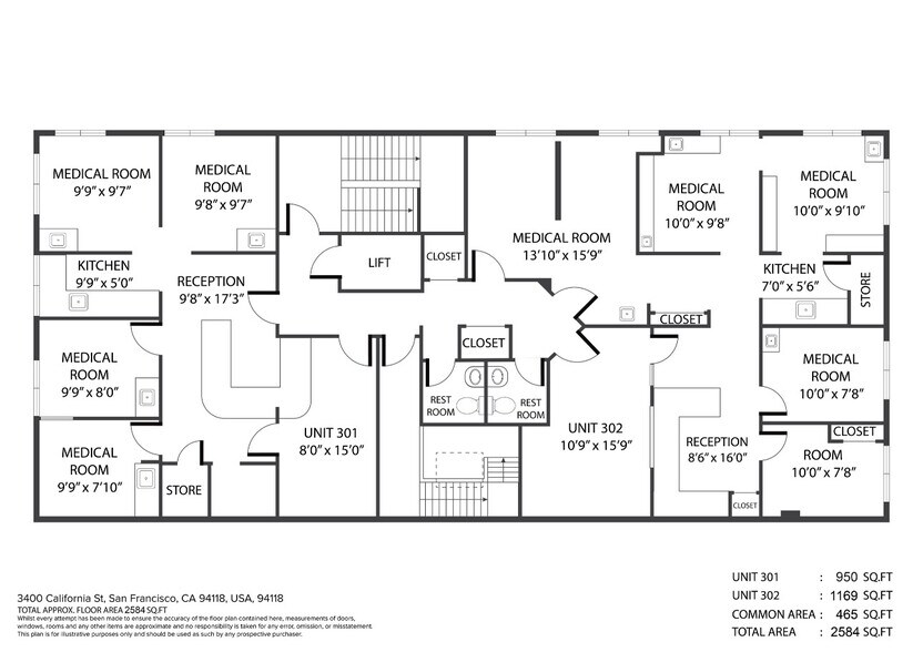 More Photos Of 3400 California St, San Francisco Medical For Lease