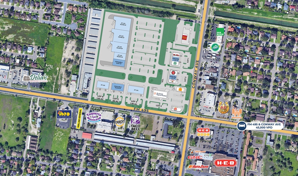 More Photos Of NWC FM 495 & Conway, Mission Unknown For Lease