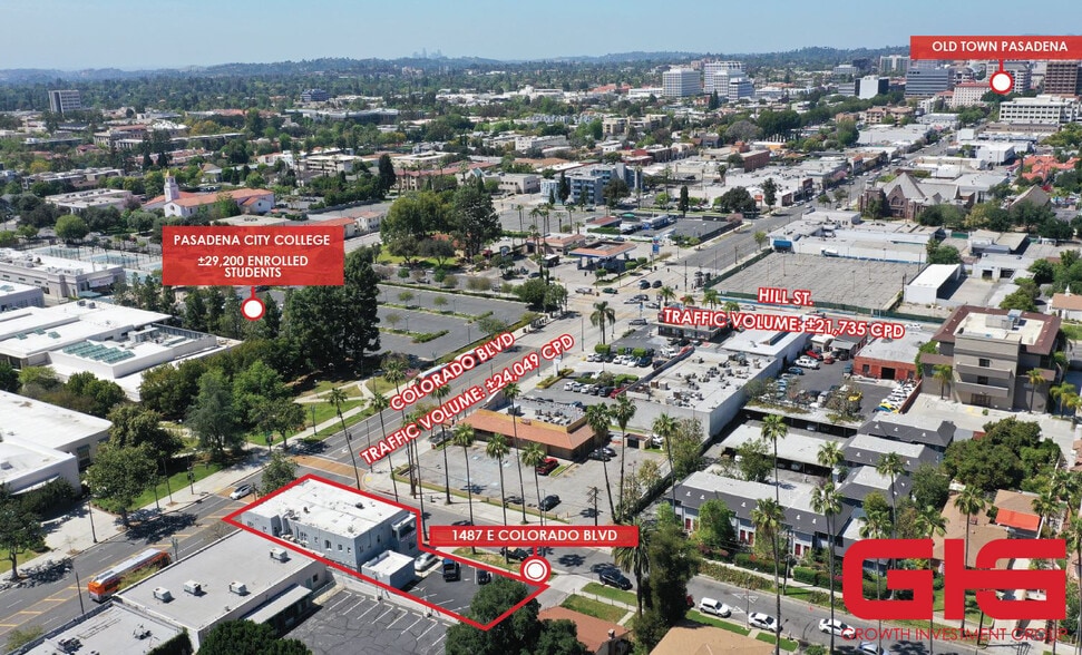 More Photos Of 1487-1491 E Colorado Blvd, Pasadena Storefront Retail Office For Lease