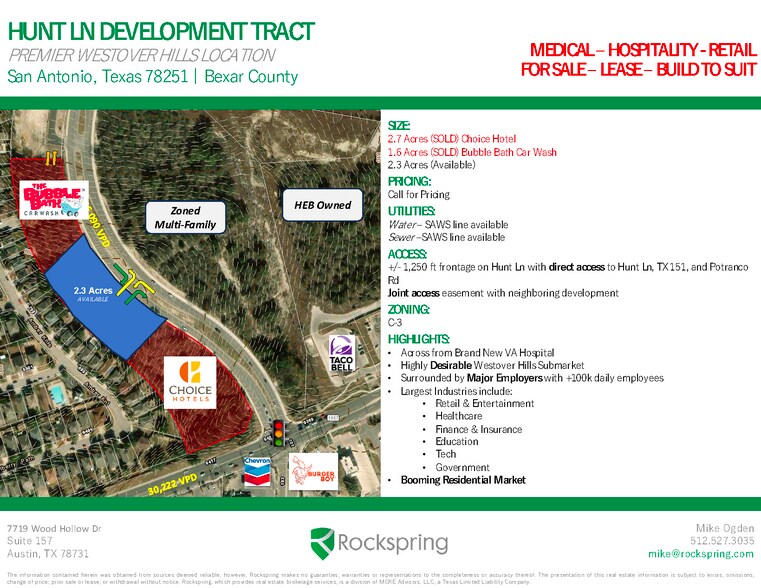 More Photos Of Hunt Lane, San Antonio Land For Sale