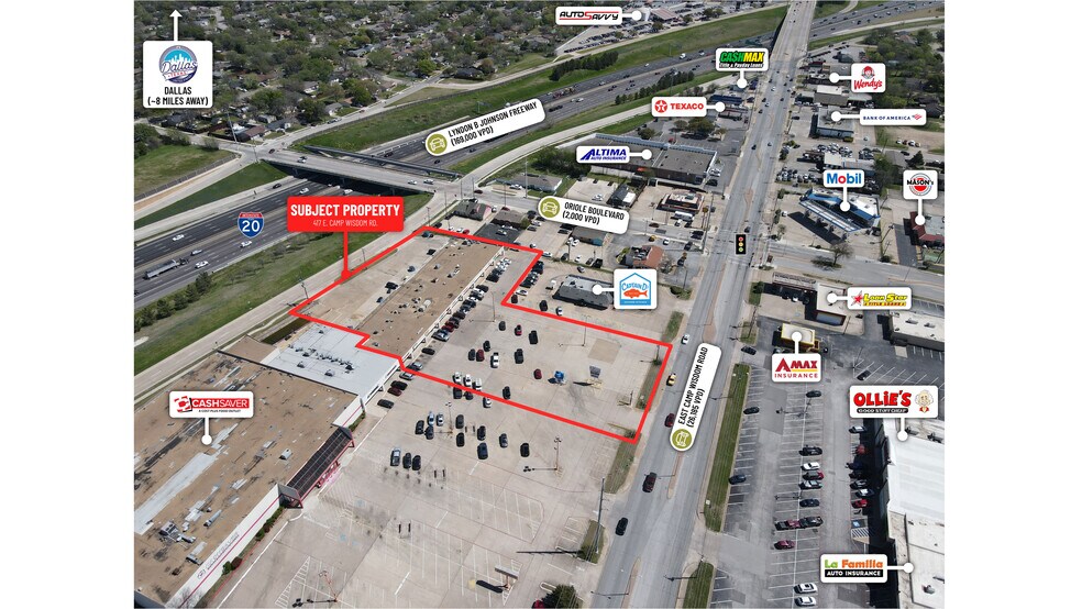 More Photos Of 311-417 E Camp Wisdom Rd, Duncanville Storefront For Sale