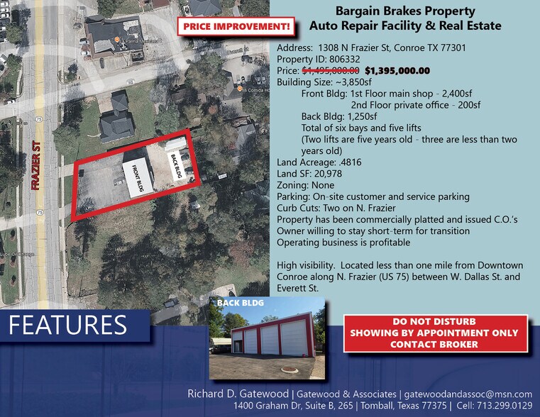 More Photos Of 1308 N Frazier St, Conroe Service For Sale