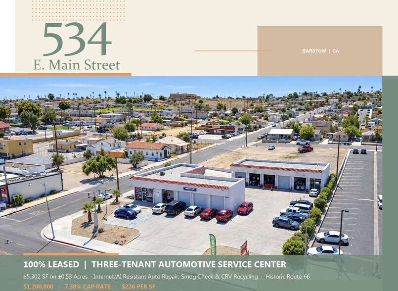 Primary Photo Of 530-534 E Main St, Barstow Auto Repair For Sale
