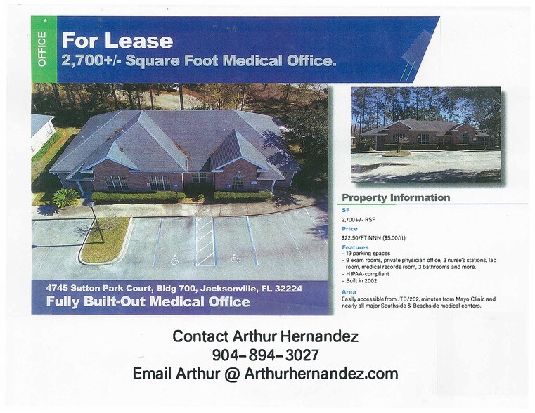 More Photos Of 4745 Sutton Park Ct, Jacksonville Office For Sale