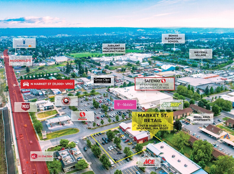 More Photos Of 4007-4015 N Market St, Spokane General Retail For Lease