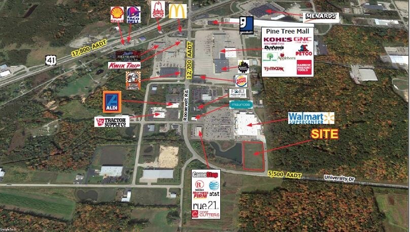 More Photos Of 3400 University Dr, Marinette Land For Sale