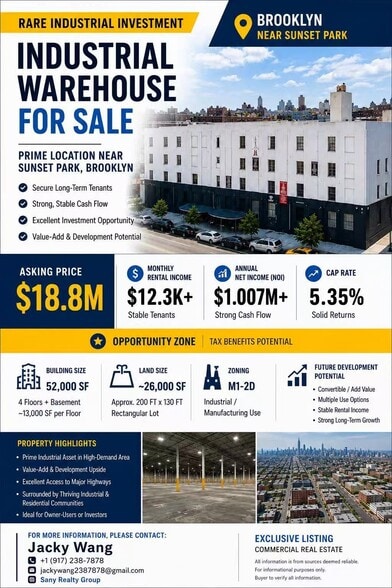 More Photos Of 201 46th St, Brooklyn Warehouse For Sale