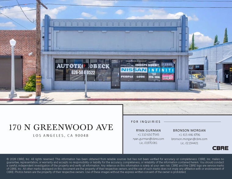 More Photos Of 1880-1920 Walnut St, Pasadena Auto Repair For Lease