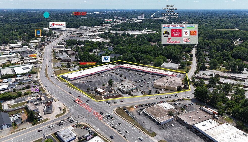 More Photos Of 4605-4619 W Gate City Blvd, Greensboro General Retail For Lease