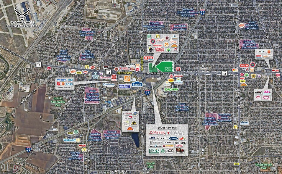 More Photos Of 2301-2335 SW Military Dr, San Antonio Unknown For Lease