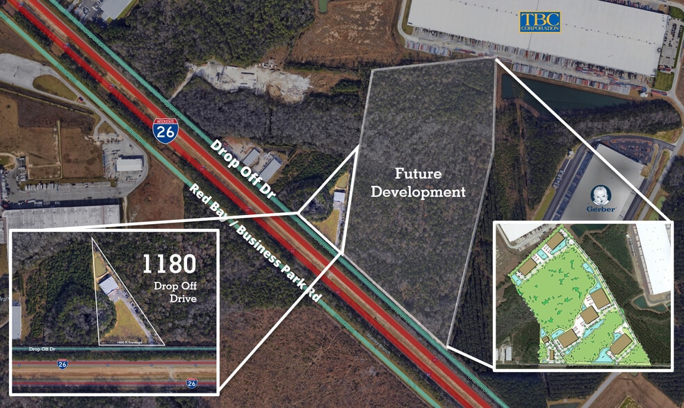 More Photos Of 1180 Drop Off Dr, Summerville Showroom For Lease