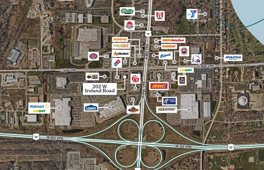 More Photos Of 202 W Ireland Rd, South Bend Freestanding For Lease