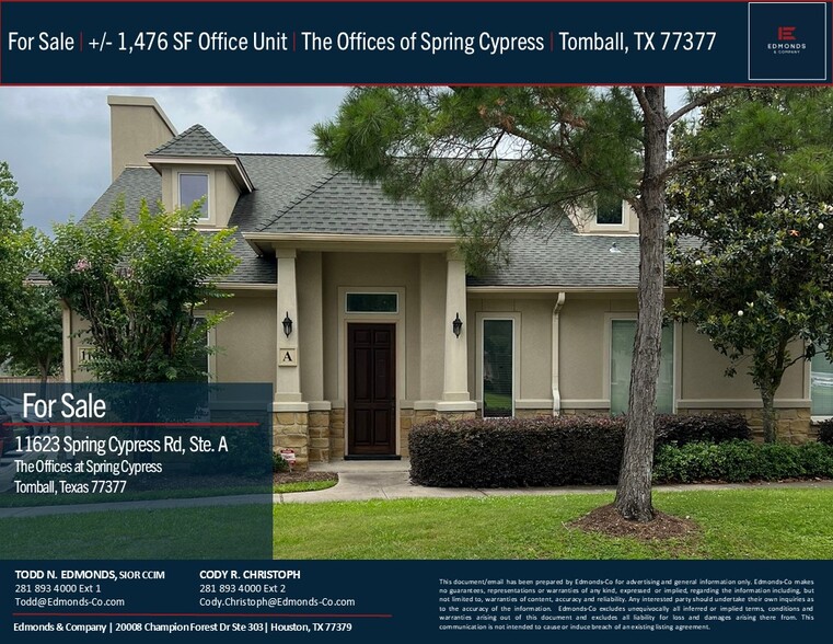 Primary Photo Of 11623 Spring Cypress Rd, Tomball Medical For Sale