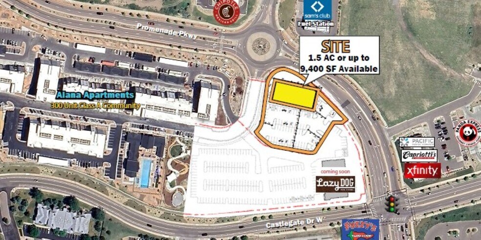 Primary Photo Of Promenade Pky @ Castlegate Dr W, Castle Rock General Retail For Lease