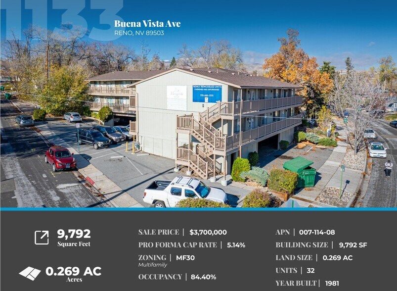 More Photos Of 1133 Buena Vista Ave, Reno Apartments For Sale