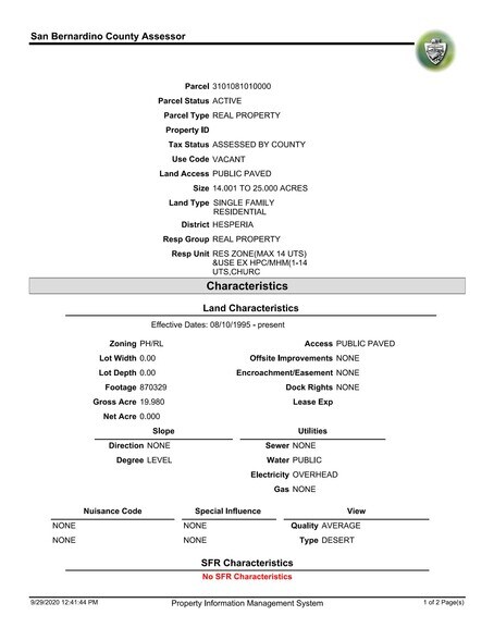 More Photos Of 0 Sheep Creek Rd, Adelanto Land For Sale