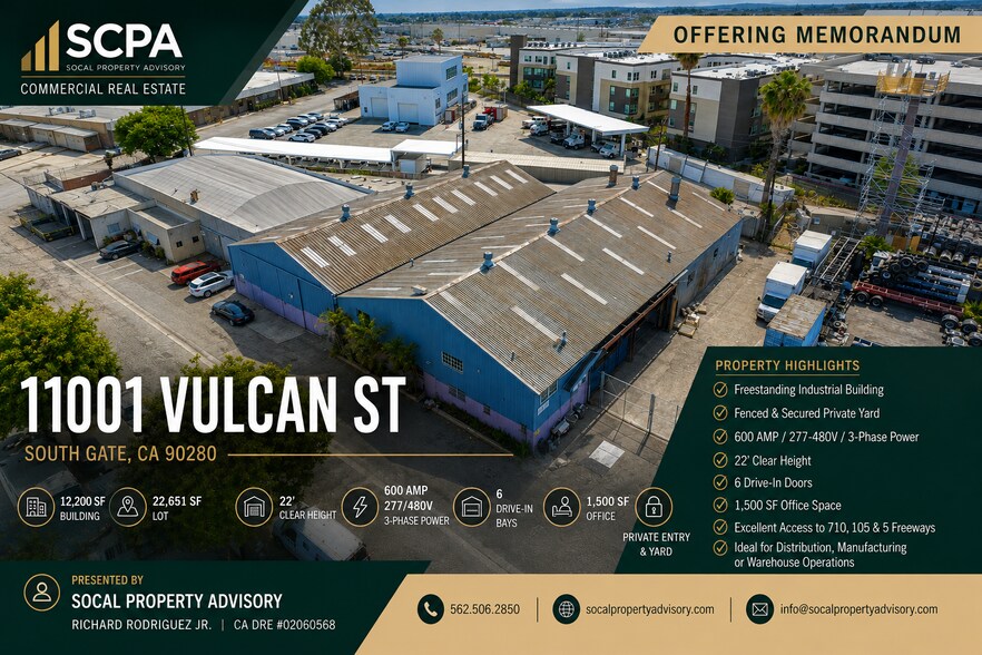 Primary Photo Of 11001 Vulcan St, South Gate Warehouse For Lease