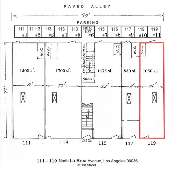 More Photos Of 111-119 N La Brea Ave, Los Angeles Storefront Retail Office For Lease