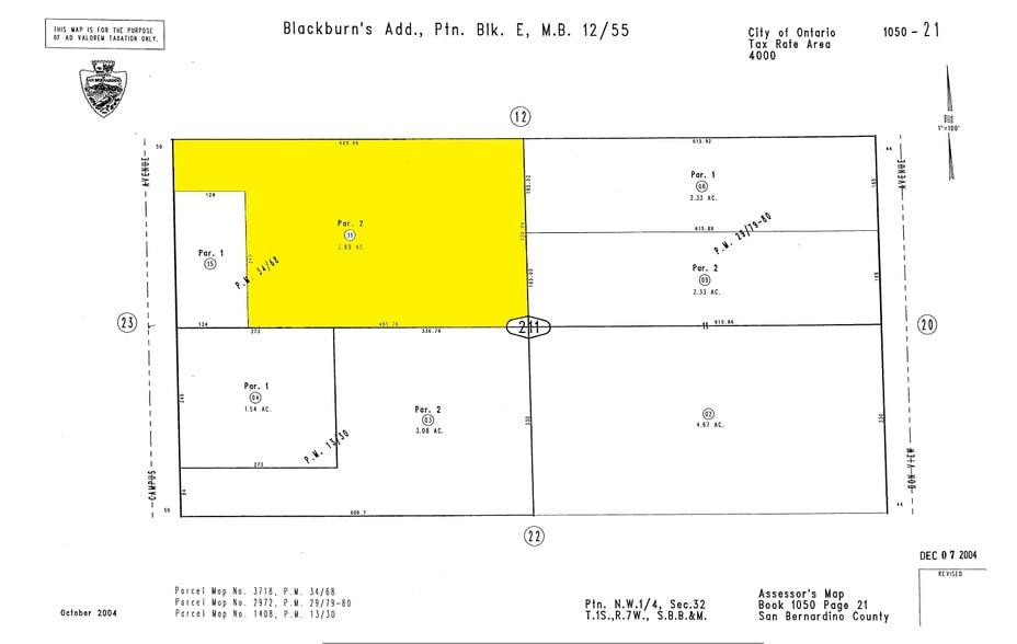 More Photos Of 1633 S Campus Ave, Ontario Land For Lease
